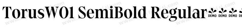 TorusW01 SemiBold Regular字体转换